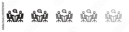 Job interview icon vector design element vector eps 10