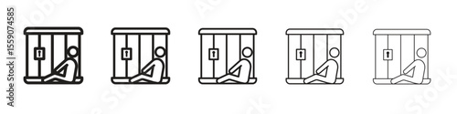 Jail icon vector design element vector eps 10