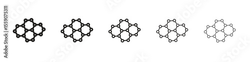 Graphene icon vector design element vector eps 10
