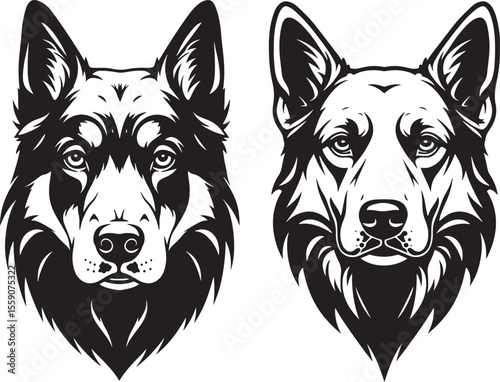 Dog head design vector illustration