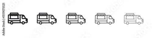 Food truck icon vector design element vector eps 10