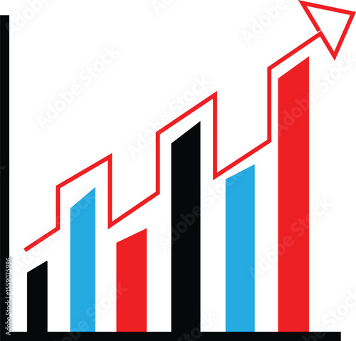 abestract new growing graph design.