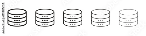 Cylinder database icon vector design element vector eps 10