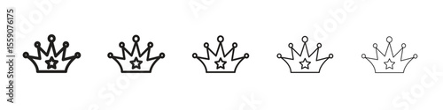 Crown icon vector, Symbol, logo illustrations