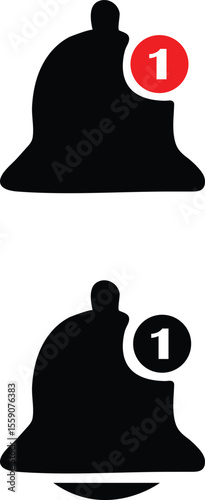 abestract new notification ball icon design.