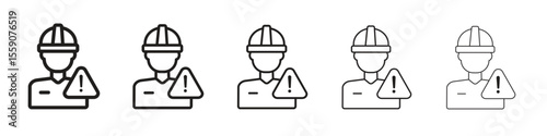 Construction risk icon vector design element vector eps 10