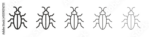 Cockroach icon vector design element vector eps 10