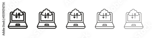 Cloud computing icon vector design element vector eps 10