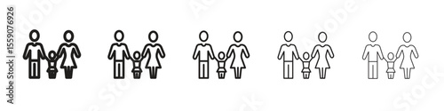 Child custody icon vector design element vector eps 10