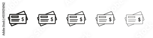 Cheque icon vector design element vector eps 10
