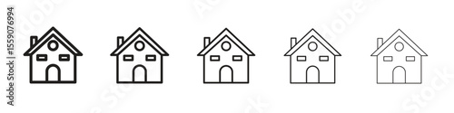 Chalet icon vector design element vector eps 10