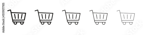 Cart icon vector, Symbol, logo illustrations