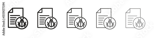 Bug report icon vector design element vector eps 10