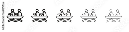 Boat race icon vector design element vector eps 10