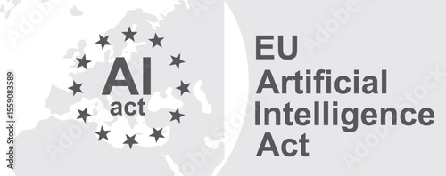 EU AI act banner. vector	