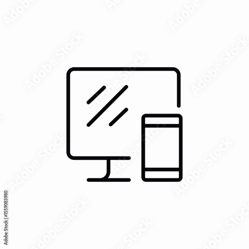 device access icon sign vector