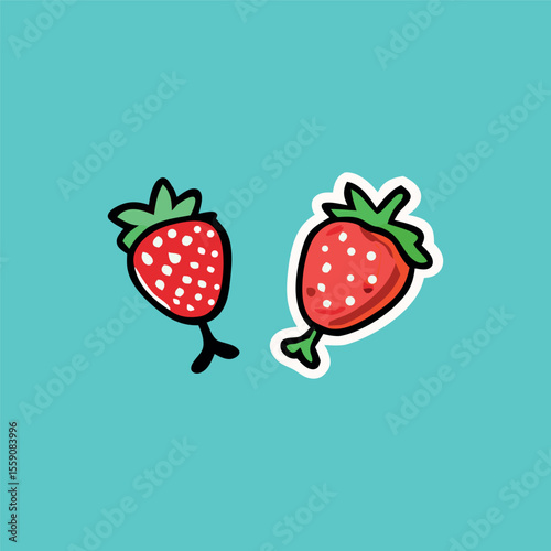 Fast-food stickers. Cartoon junk food snack labels, unhealthy meal with French fries pizza burger sandwich hot dog ice cream food, restaurant menu elements