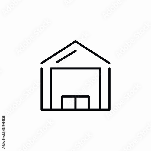 garage storage icon sign vector