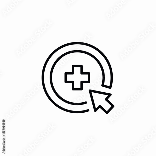medical application icon sign vector