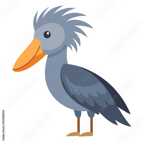 vector illustration of a stork