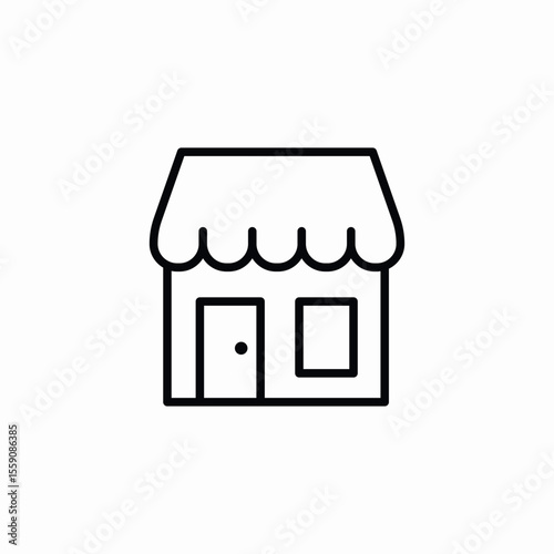 small store icon sign vector