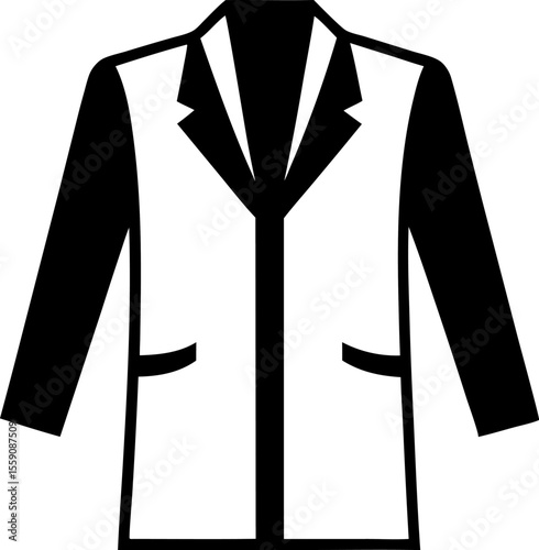 Scientist or Doctor Lab Coat Vector Graphic