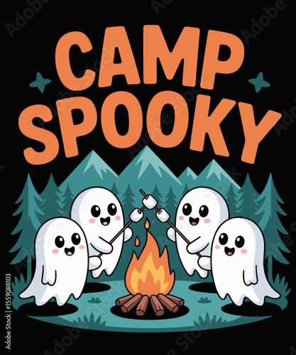 Camp Spooky Summerween Summer Halloween Cute