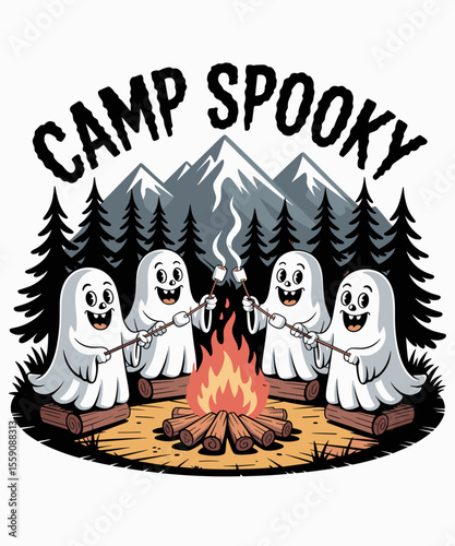 Funny Camp Spooky Summerween Summer Halloween