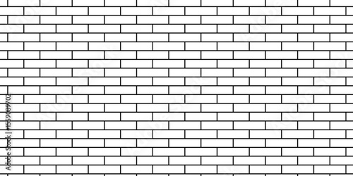 Pavement architecture floor and wall limestone brickwork concrete texture. Urban white, black line cement rough row wallpaper abstract background.	
