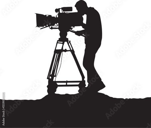 Cinematic Videographer Vector SVG

