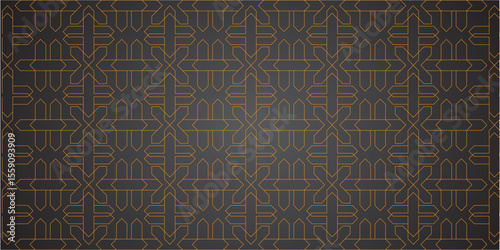 Gorgeous Seamless Arabic Pattern Design. Monochrome Wallpaper or Background. Seamless fish scale pattern with editable stroke Seamless fish scale pattern with editable stroke.