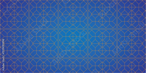 Seamless Art Deco Geometric Pattern in Black and Gold, Luxury Fish Scale Line Texture Background. Elegant Golden Art Deco Seamless Pattern, Thin Curved Line Grid with Modern Lattice Design.