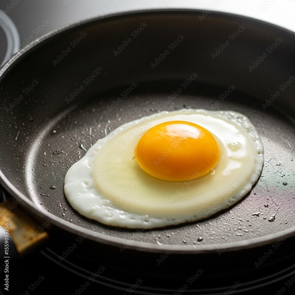 fried egg in a frying pan fried egg in a frying pan