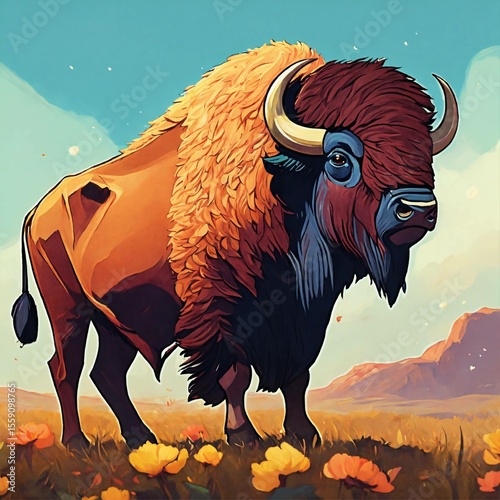 buffalo in the desert Al