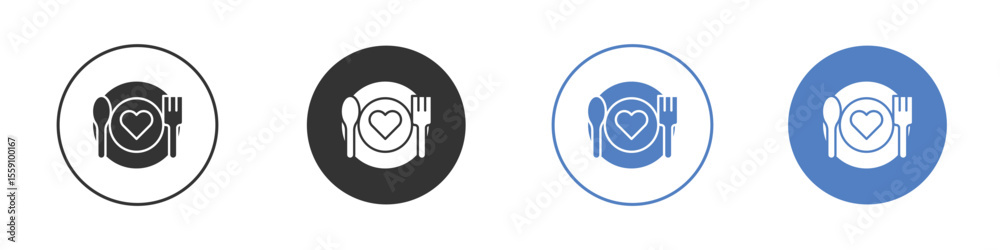 Obraz premium Love Plate icon