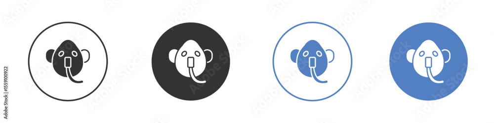 Fototapeta premium Oxygen mask icon