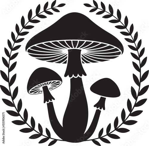 Wild Mushroom Silhouette Vector

Forest Toadstool Illustration

Magic Mushroom Nature Design

Woodland Mushroom Silhouette Art

Mushroom Cap Vector Graphic