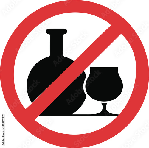 No alcoholic drinks sign