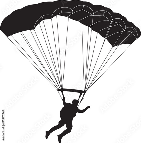 Parachuting Silhouette Clipart – Skydiver and Parachute SVG Bundle

Skydiving Action Silhouettes – Freefall and Parachute Vector Art

Extreme Sport Silhouette Set – Parachuting and Skydiving Designs

