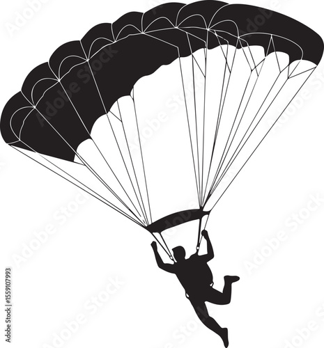 Parachuting Silhouette Clipart – Skydiver and Parachute SVG Bundle

Skydiving Action Silhouettes – Freefall and Parachute Vector Art

Extreme Sport Silhouette Set – Parachuting and Skydiving Designs

