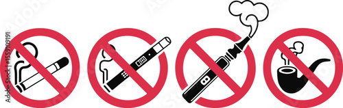 No smoking vector sign