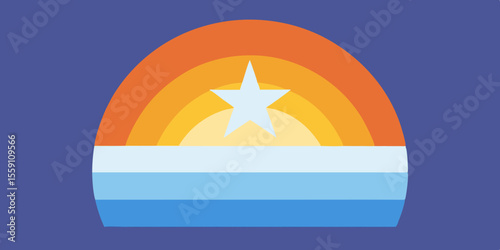 Gradient Winter Solstice Illustration