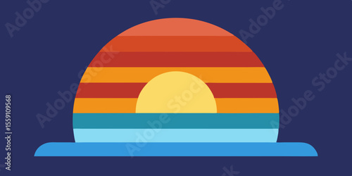 Gradient Winter Solstice Illustration