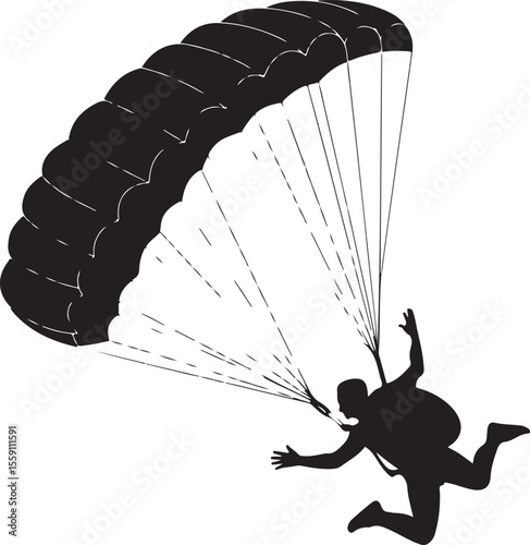 Parachuting Silhouette Clipart – Skydiver and Parachute SVG Bundle

Skydiving Action Silhouettes – Freefall and Parachute Vector Art

Extreme Sport Silhouette Set – Parachuting and Skydiving Designs

