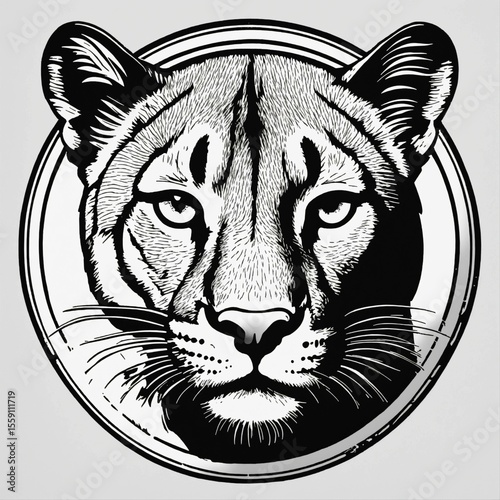tiger head silhouette Al