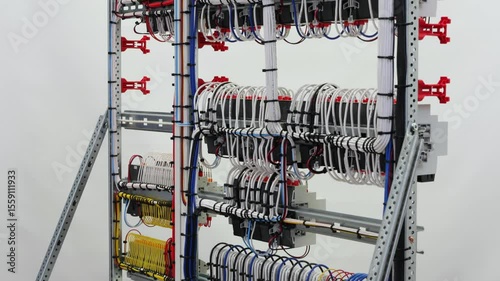 Connecting the electrical module using copper electrical insulated wires. 