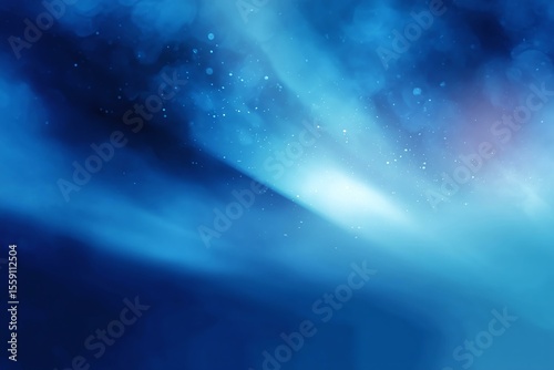 Abstract Blue Light  Aurora  Background