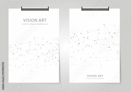 Vector connect lines and dots