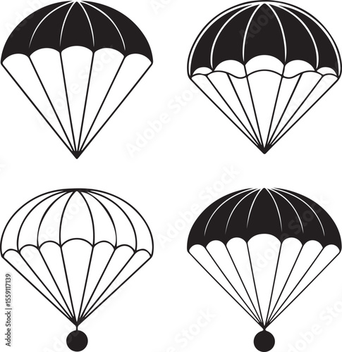 Parachuting Silhouette Clipart – Skydiver and Parachute SVG Bundle

Skydiving Action Silhouettes – Freefall and Parachute Vector Art

Extreme Sport Silhouette Set – Parachuting and Skydiving Designs

