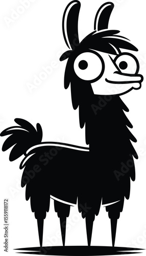 Llama Silhouette Clipart Ideal for Creative Crafts Apparel and Digital Downloads 